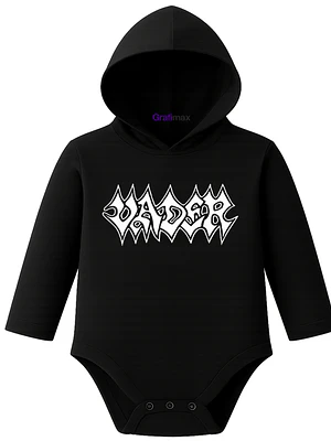 Body Pilucho Con Gorro 100% Algodón Vader Metal Grafimax