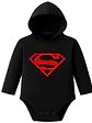 Body Pilucho Con Gorro Algodón Superheroe Superman Grafimax - Miniatura 1