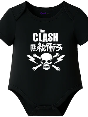 Body Bebé Pilucho Manga Corta The Clash Rock Metal Grafimax