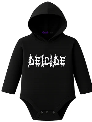 Body Pilucho Con Gorro 100% AlgodÃ³n Deicide Metal Grafimax