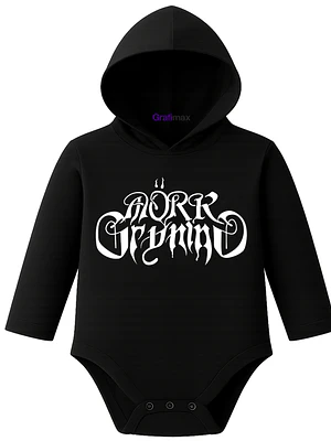 Body Pilucho Con Gorro Algodón Metal Mork Gryning Grafimax