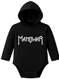 Body Pilucho Con Gorro 100% Algodón Metal Manowar Grafimax - Miniatura 1