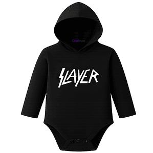 Body Pilucho Con Gorro 100% Algodón Metal Slayer Grafimax