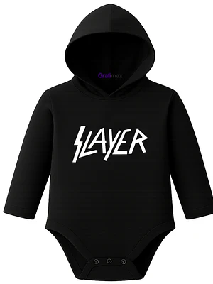 Body Pilucho Con Gorro 100% Algodón Metal Slayer Grafimax