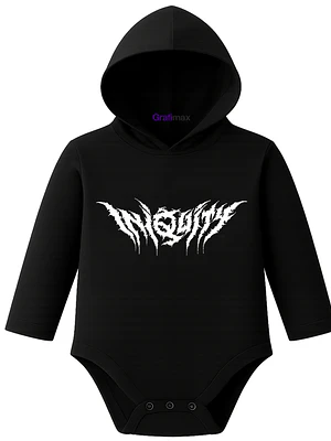 Body Pilucho Con Gorro Metal 100% Algodón Iniquity Grafimax