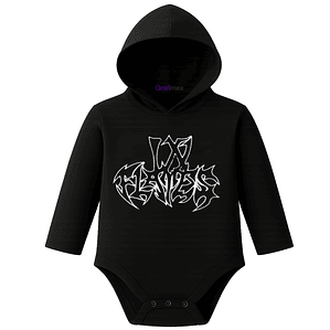 Body Pilucho Con Gorro 100% Algodón Metal In Flames Grafimax