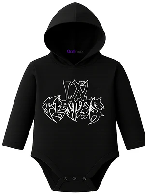 Body Pilucho Con Gorro 100% Algodón Metal In Flames Grafimax