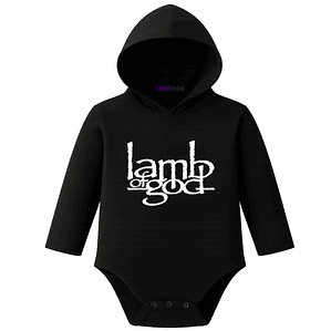 Body Pilucho Con Gorro Algodón Lamb Of God Metal Grafimax