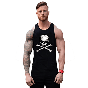 Polera Musculosa Sudadera Calavera Grafimax