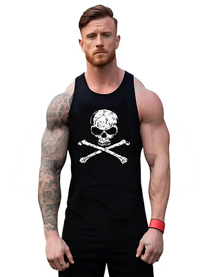 Polera Musculosa Sudadera Calavera Grafimax