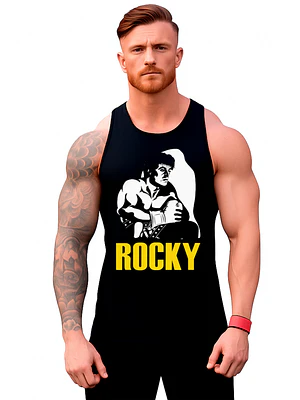 Polera Rocky Musculosa Sin Mangas Pelí­cula Grafimax
