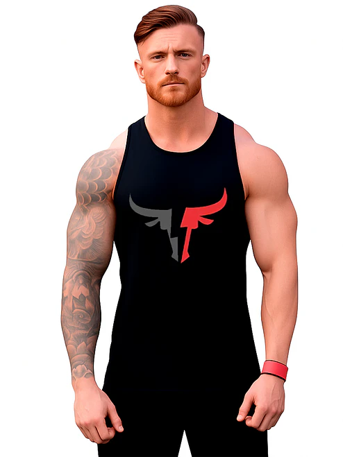 Polera Sin Manga Musculosa Algodón Toro Simbolo Grafimax 1