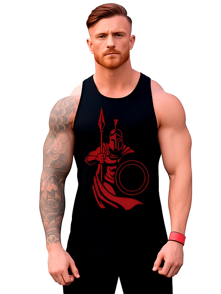 Polera Gym Gladiador Espartano Musculosa Sin Mangas Grafimax 1