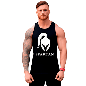 Polera Musculosa Sin Manga Casco Gladiador Sparta Grafimax
