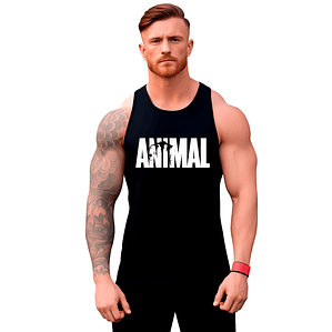 Polera Animal Logo Musculosa Sudadera Gym Fitness Grafimax