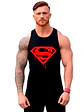 Polera Sin Manga Musculosa Algodón Superman Blood Grafimax - Miniatura 1