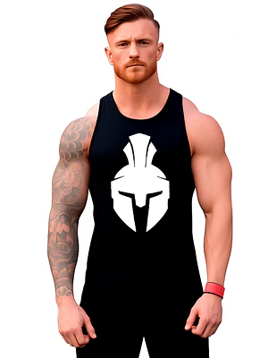 Polera Gym Gladiador Spartan Musculosa Sin Mangas Grafimax