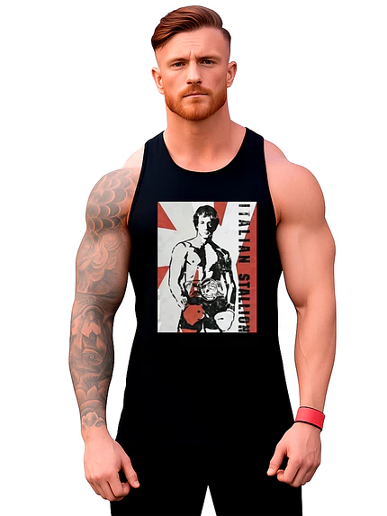 Polera Musculosa Sudadera Sin Mangas Rocky Balboa Poster 1