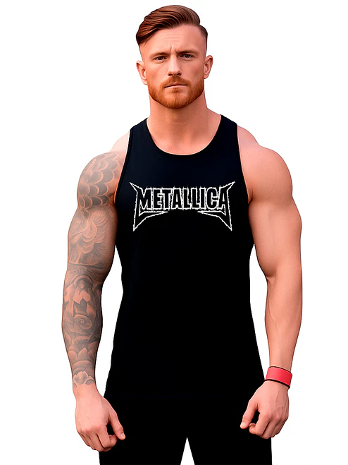 Polera Sin Manga Musculosa Metallica Trash Metal Grafimax 1