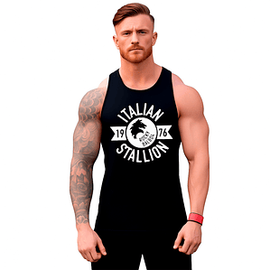 Polera Sin Manga Musculosa Italian Stallion 1976 Grafimax