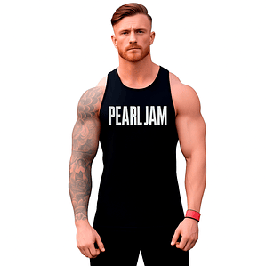 Polera Musculosa Sin Manga Pearl Jam Música Metal Grafimax