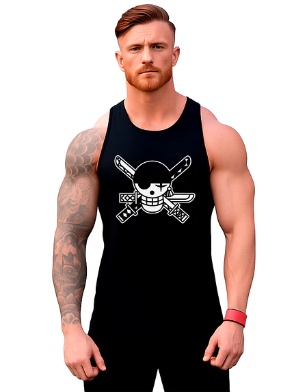 Polera Sin Manga Musculosa Zoro Anime One Piece Grafimax 2