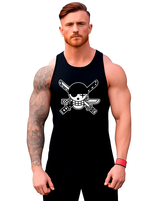 Polera Sin Manga Musculosa Zoro Anime One Piece Grafimax 2