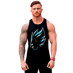 Polera Musculosa Sin Manga Vegeta Anime Dragon Ball Grafimax
