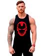 Polera Sin Manga Musculosa Iron Man Avenger Face Grafimax - Miniatura 1