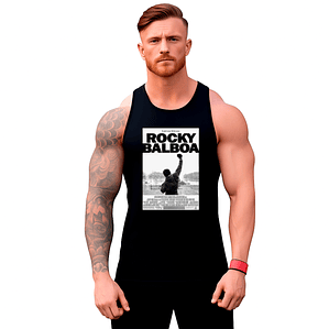 Polera Musculosa Sudadera Sin Mangas Rocky Balboa Afiche Cl