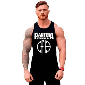 Polera Musculosa Sin Manga Pantera Cowboy From Hell Grafimax