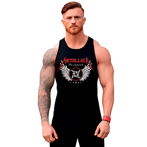 Polera Musculosa Sin Manga Gym Metallica The Legend Grafimax