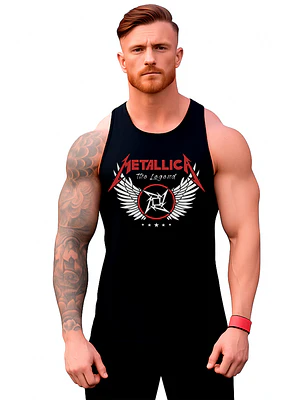 Polera Musculosa Sin Manga Gym Metallica The Legend Grafimax