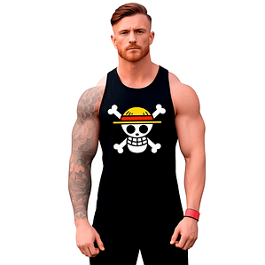 Polera Luffy One Piece Serie Musculosa Sin Mangas Grafimax