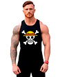 Polera Luffy One Piece Serie Musculosa Sin Mangas Grafimax - Miniatura 1