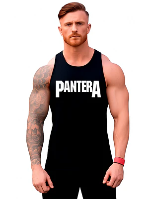Polera Musculosa Sin Manga Gym Pantera Banda Metal Grafimax