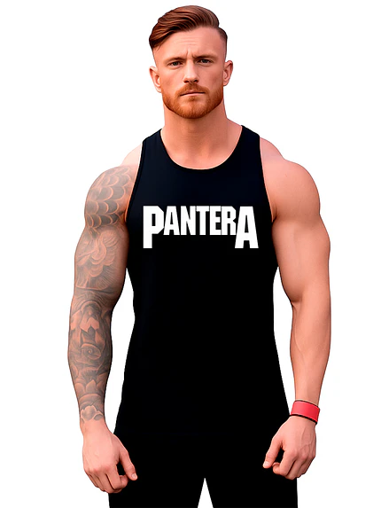 Polera Musculosa Sin Manga Gym Pantera Banda Metal Grafimax 1
