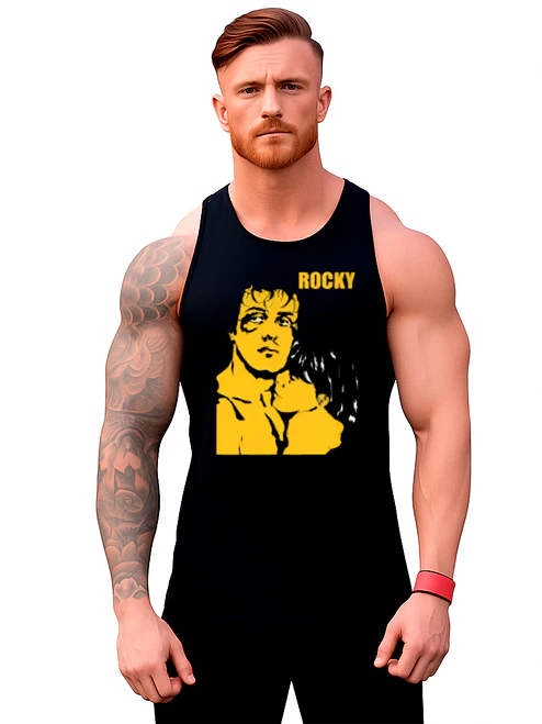Polera Musculosa Sin Manga Rocky Balboa Y Adriana Grafimax 1