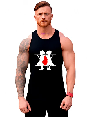 Polera Sin Mangas Hunter X Anime Musculosa Hombre Grafimax