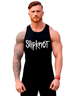 Polera Slipknot Musculosa Sin Manga Banda De Metal Música Grafimax