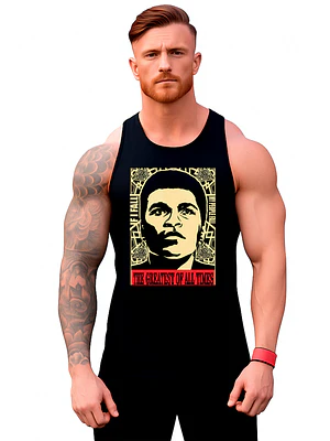 Polera Musculosa Sin Manga Muhammad Ali If I Fall Grafimax