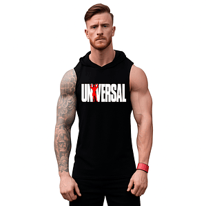 Polera Musculosa Capucha Universal Sudadera Gym Grafimax