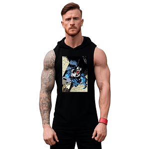 Polera Musculosa Capucha Venom Comic Hombre Superhéroes