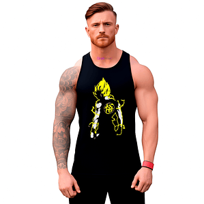 Polera Goku Dbz Musculosa Sudadera Gym Grafimax