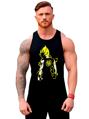 Polera Goku Dbz Musculosa Sudadera Gym Grafimax