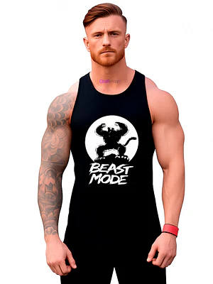 Polera Beast Mode Goku Musculosa Sudadera Gym Grafimax