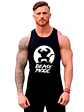 Polera Beast Mode Goku Musculosa Sudadera Gym Grafimax - Miniatura 1
