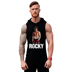 Polera Capucha Musculosa Italian Stallion Rocky Balboa