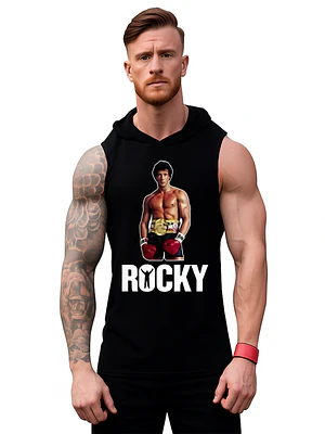 Polera Capucha Musculosa Italian Stallion Rocky Balboa