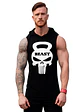 Polera Musculosa Capucha Pesa Punisher Marvel Gym Grafimax - Miniatura 1